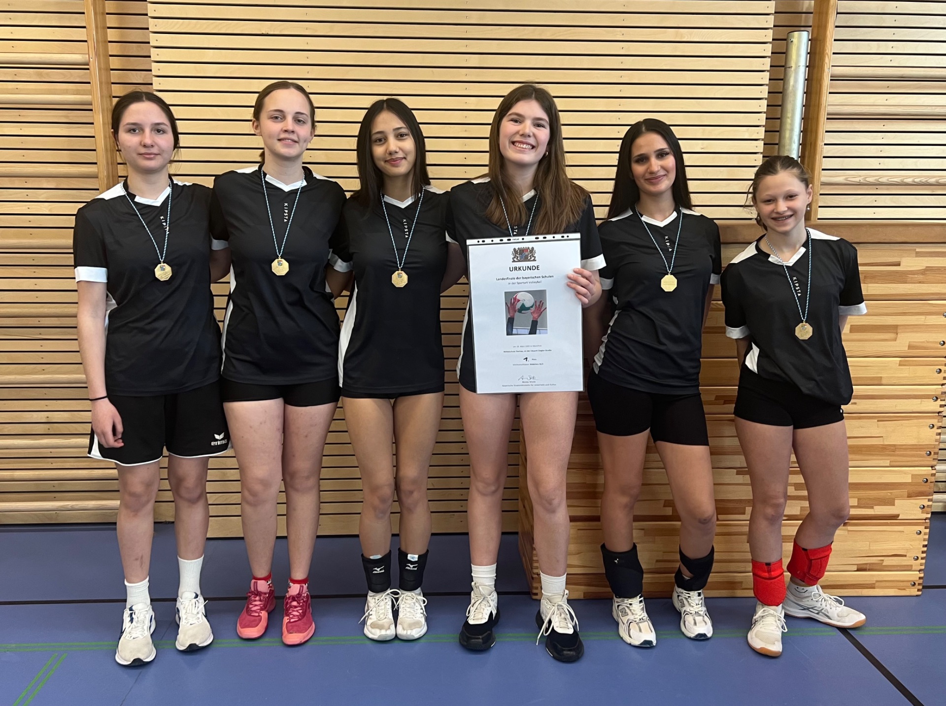 Die Sensation ist perfekt: Mädchen Volleyballmannschaft der MS-Süd gewinnt das Landesfinale im Volleyball!